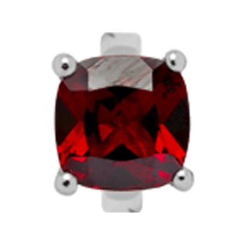 650-S10Garnet , Christina Kvadratisk Granat rings* køb det billigst hos Guldsmykket.dk her